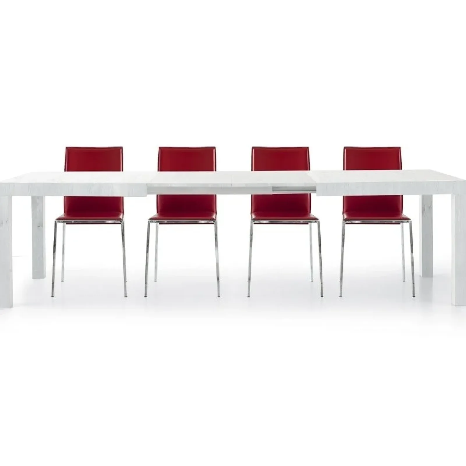 Garnero Arredamenti Tavoli In Legno|Tavoli Da Pranzo-Tavolo 160/260cm da pranzo allungabile bianco frassinato Lago Gihome®