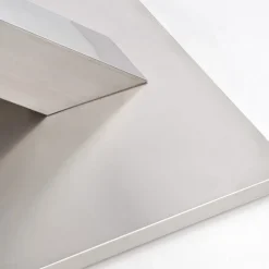 Garnero Arredamenti Tavoli In Vetro|Tavoli Da Pranzo-Tavolo 160/220cm in vetro allungabile bianco lucido Iride Gihome® Bianco Lucido - Grigio