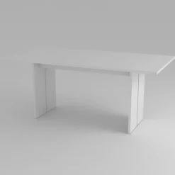 Garnero Arredamenti Tavoli In Legno|Tavoli Da Pranzo-Tavolo 160cm moderno rettangolare bianco lucido Neve