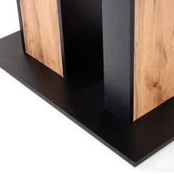 Garnero Arredamenti Tavoli Da Pranzo|Tavoli Allungabili-Tavolo 130/175cm rettangolare allungabile rovere nero Piave