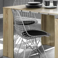 Garnero Arredamenti Consolle Allungabili|Consolle Allungabile-Tavolo consolle allungabile 51/237cm naturale Asia Gihome® Rovere