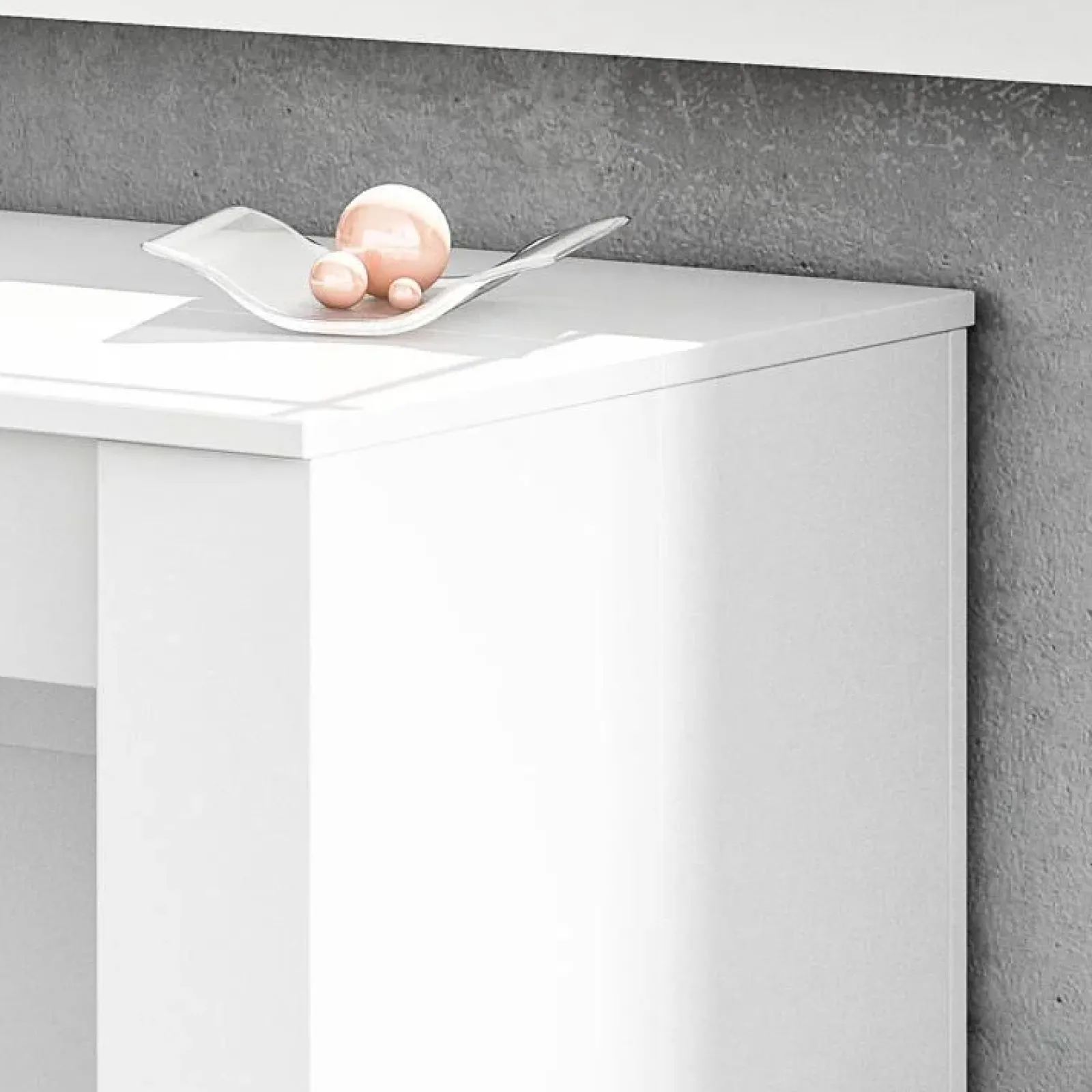 Garnero Arredamenti Consolle Allungabili|Consolle Allungabile-Tavolo consolle allungabile 51/237cm Asia Gihome® Bianco Lucido