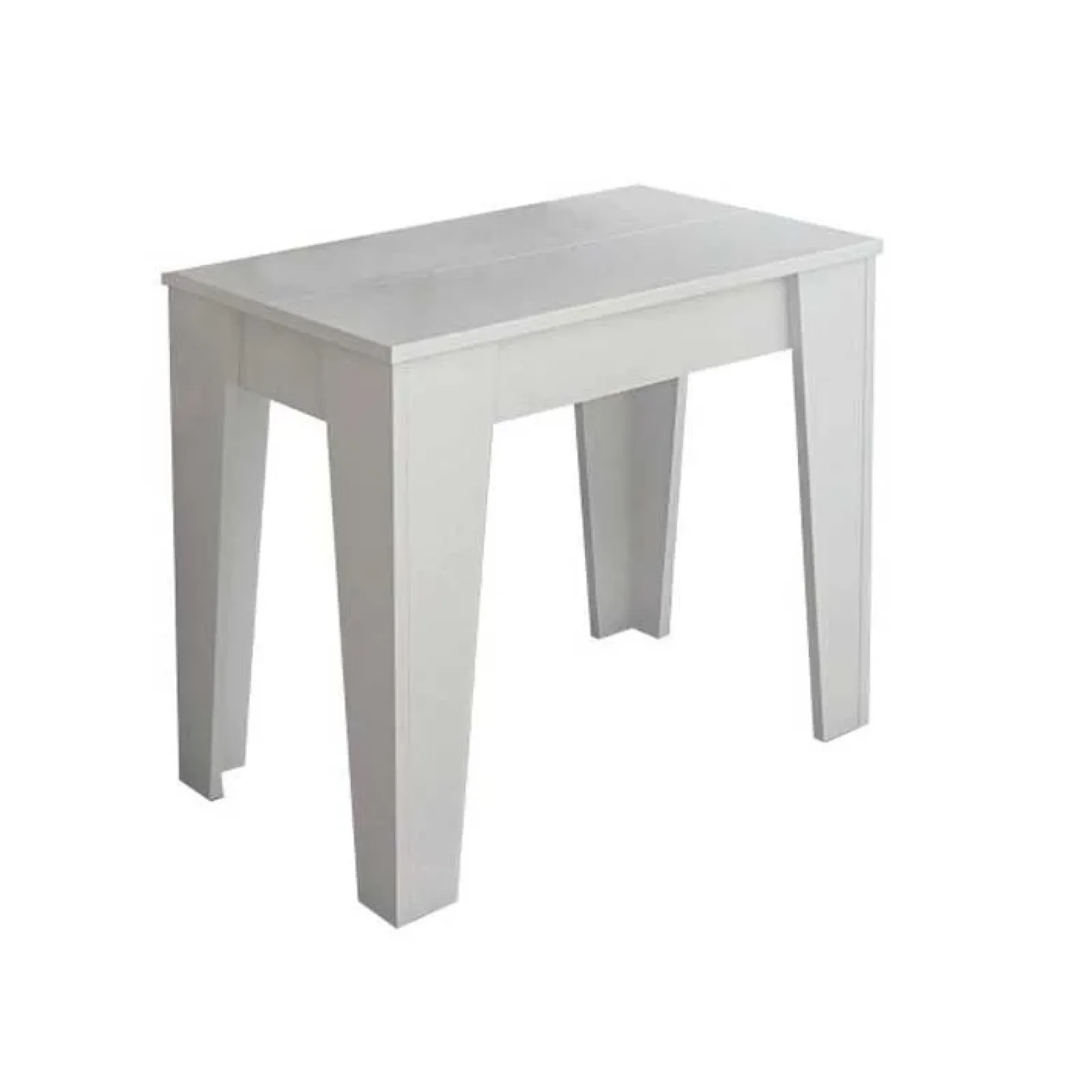 Garnero Arredamenti Consolle Allungabili|Consolle Allungabile-Tavolo consolle allungabile 54-306x90 cm bianco frassino Grace Gihome® Bianco Frassinato