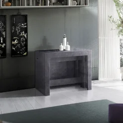 Garnero Arredamenti Consolle Allungabili|Consolle Allungabile-Tavolo consolle allungabile 50-300cm Zenzero Ossido