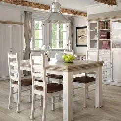 Garnero Arredamenti Tavoli Da Pranzo|Tavoli Allungabili-Tavolo da pranzo allungabile 160x90cm pino frassinato rovere Blend