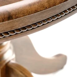 Garnero Arredamenti Tavoli In Legno|Tavoli Da Pranzo-Tavolo da pranzo allungabile rotondo 90/124cm scuro Circle Noce