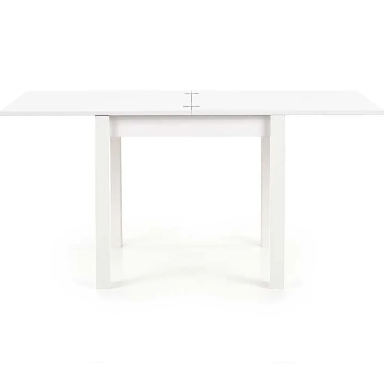 Garnero Arredamenti Tavoli In Legno|Tavoli Da Pranzo-Tavolo da pranzo allungabile moderno 80/160cm bianco Akainu Bianco Opaco