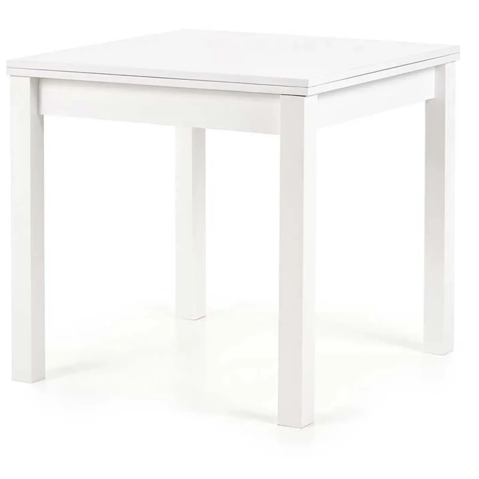 Garnero Arredamenti Tavoli In Legno|Tavoli Da Pranzo-Tavolo da pranzo allungabile moderno 80/160cm bianco Akainu Bianco Opaco