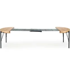 Garnero Arredamenti Tavoli In Legno|Tavoli Da Pranzo-Tavolo da pranzo allungabile moderno 100/300cm rovere nero Wally