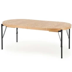 Garnero Arredamenti Tavoli In Legno|Tavoli Da Pranzo-Tavolo da pranzo allungabile moderno 100/300cm rovere nero Wally