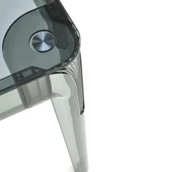 Garnero Arredamenti Tavoli In Vetro|Tavoli Da Pranzo-Tavolo da pranzo trasparente moderno 120x80cm fumé Naked