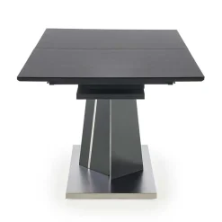 Garnero Arredamenti Tavoli Da Pranzo|Tavoli Allungabili-Tavolo in vetro allungabile moderno 160/200cm grigio scuro Curtis