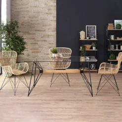 Garnero Arredamenti Tavoli In Vetro|Tavoli Da Pranzo-Tavolo in vetro 160x80cm acciaio nero Acer Gihome®