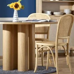 Garnero Arredamenti Tavoli In Legno|Tavoli Da Pranzo-Tavolo moderno rotondo 120/77cm rovere Canberra