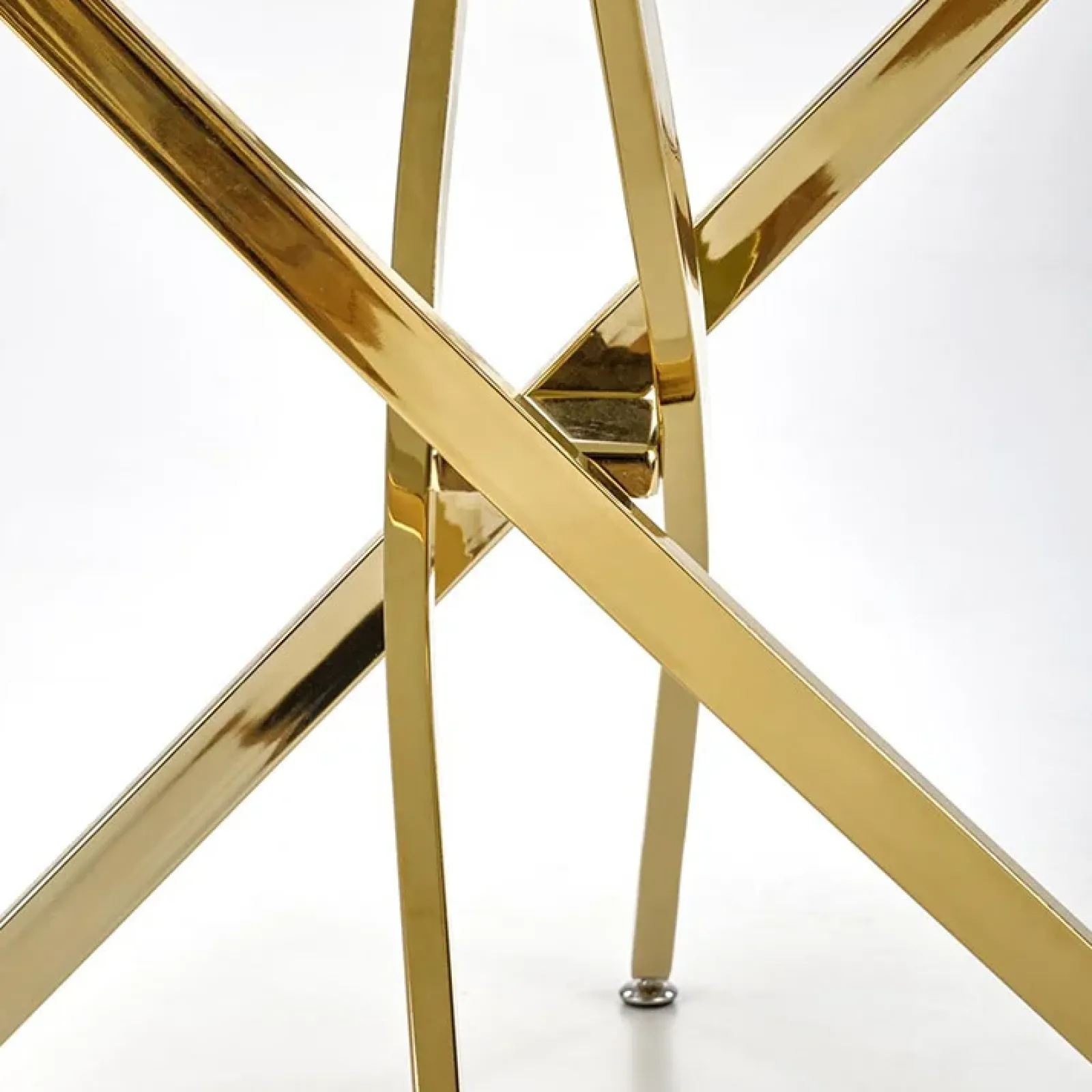 Garnero Arredamenti Tavoli Laccati|Tavoli Da Pranzo-Tavolo rotondo moderno 100x73cm marmo nero oro Onorato Marmo Nero - Oro