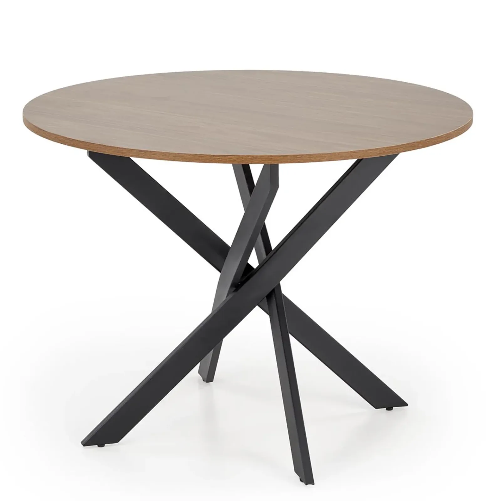 Garnero Arredamenti Tavoli Rotondi|Tavoli Da Pranzo-Tavolo rotondo 100x100cm moderno noce nero Dormelada Noce - Nero