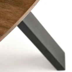 Garnero Arredamenti Tavoli Rotondi|Tavoli Da Pranzo-Tavolo rotondo 120x120cm moderno rovere noce nero Camomilla