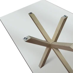 Garnero Arredamenti Tavoli In Vetro|Tavoli Da Pranzo-Tavolo 160x90 cm da interno in vetro rovere Edra