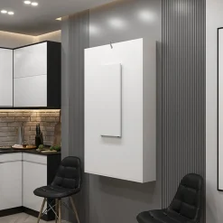 Garnero Arredamenti Tavoli Da Cucina|Tavoli Da Pranzo-Tavolo 135x203cm a scomparsa moderno rettangolare bianco Hope Bianco Opaco