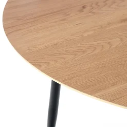 Garnero Arredamenti Tavoli In Legno|Tavoli Da Pranzo-Tavolo 160x90cm da pranzo moderno rovere dorato nero Wilson