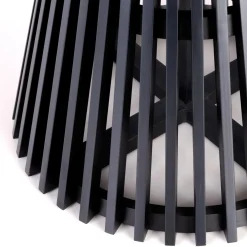 Garnero Arredamenti Tavoli Rotondi|Tavoli Da Pranzo-Tavolo 120x120cm rotondo da pranzo rovere chiaro nero Reno