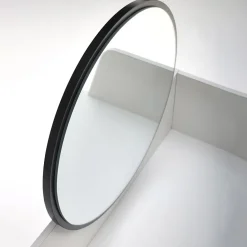 Garnero Arredamenti Toeletta Trucco-Toeletta da trucco con specchio 80x120cm bianco nero Miralda