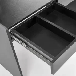 Garnero Arredamenti Toeletta Trucco-Toeletta da trucco con specchio 94x140cm con LED nero Bloom Nero Opaco