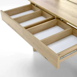 Garnero Arredamenti Toeletta Trucco-Toeletta da trucco con specchio 94x140cm con LED Bloom Rovere