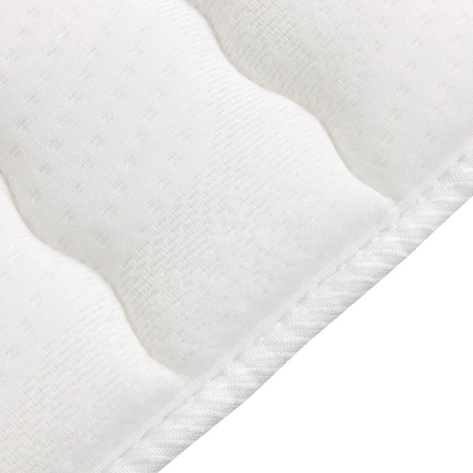 Garnero Arredamenti Topper|Topper-Topper matrimoniale 160x200cm trapuntato imbottito con elastici bianco Corsica