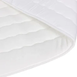 Garnero Arredamenti Topper|Topper-Topper matrimoniale 160x200cm trapuntato imbottito con elastici bianco Corsica