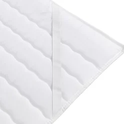 Garnero Arredamenti Topper|Topper-Topper piazza e mezza 120x200cm trapuntato imbottito con elastici bianco Corsica