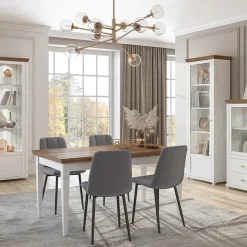 Garnero Arredamenti Vetrinette|Vetrinette-Vetrina 71x200h cm 1 anta sinistra rovere Texel Bianco Frassinato