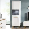 Garnero Arredamenti Vetrinette|Vetrinette-Vetrinetta alta 2 ante 53x197cm bianco lucido Alia Gihome®