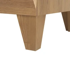 Garnero Arredamenti Vetrinette|Vetrinette-Vetrinetta 72x202h cm 1 anta 3 cassetti rovere scuro Lucca