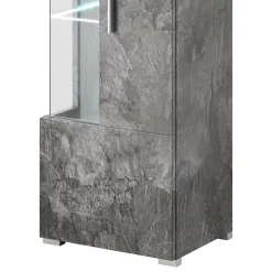 Garnero Arredamenti Vetrinette|Vetrinette-Vetrinetta 45x160h cm 1 anta destra Frisk Ossido