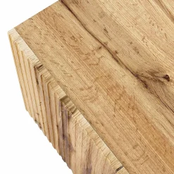 Garnero Arredamenti Vetrinette|Vetrinette-Vetrinetta 60x183h cm 1 anta moderna cannettato Essence Quercia