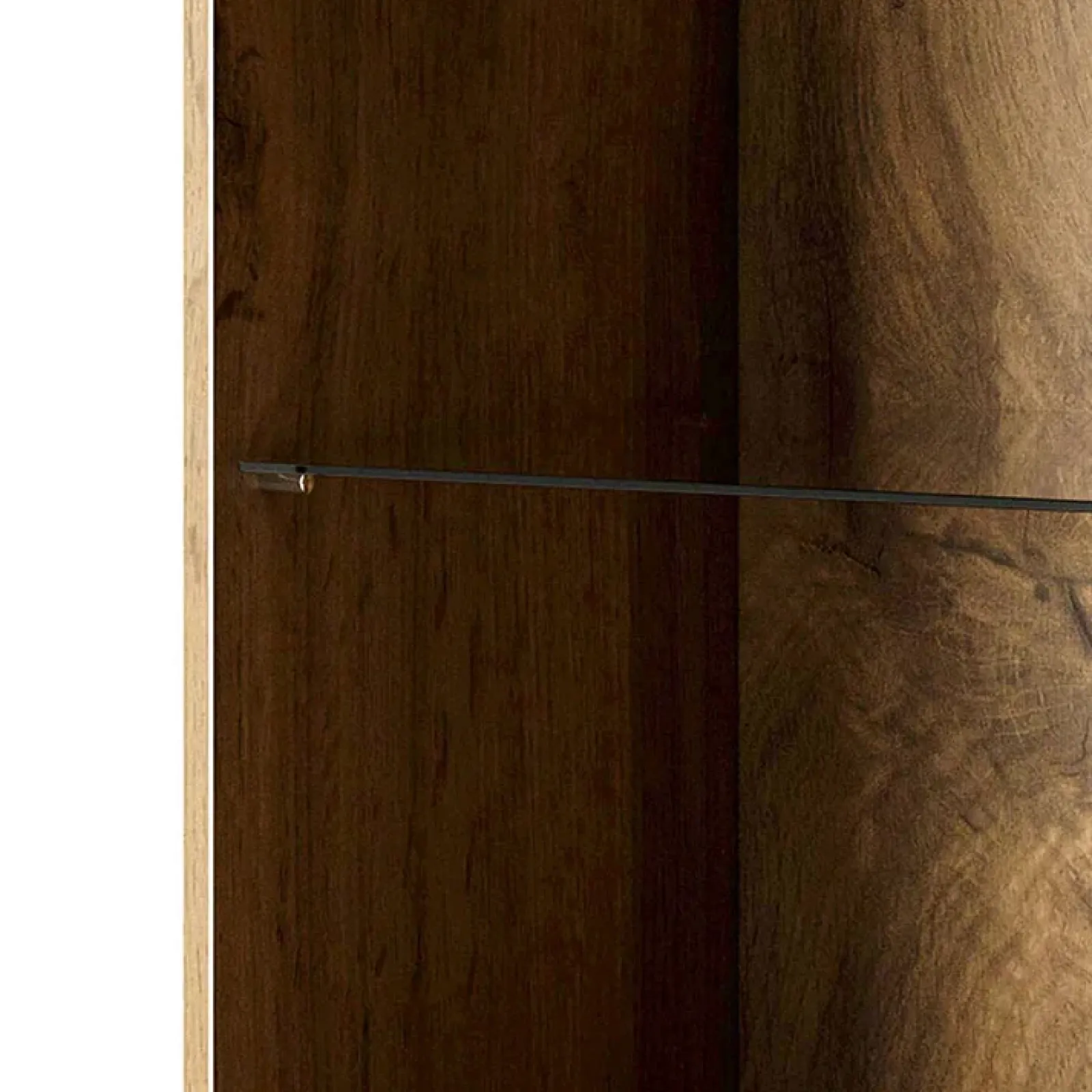 Garnero Arredamenti Vetrinette|Vetrinette-Vetrinetta 60x183h cm 1 anta moderna cannettato Essence Quercia