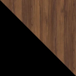 Garnero Arredamenti Vetrinette|Vetrinette-Vetrinetta 53x182h cm 1 anta soggiorno noce nero Wild Noce - Nero opaco